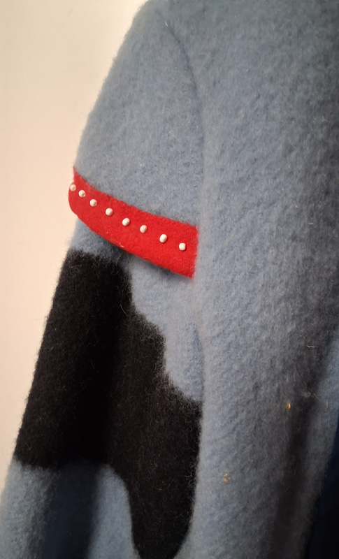 Capote ~ Tailored, Powder Blue Wool Blanket - Image 4