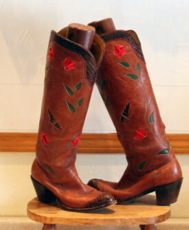Ladies period style cowgirl boots