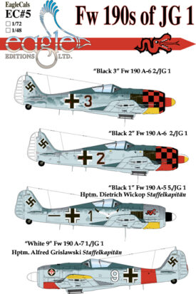 EagleCals #5-72 Fw 190s of JG 1