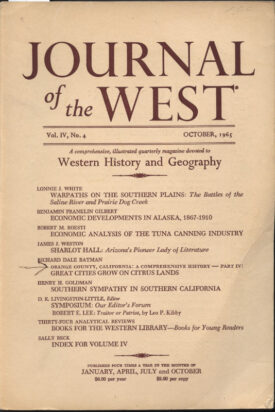 Journal of the West ~ 4 volumes